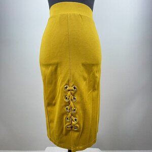 Ashley Stewart Mustard Skirt Size 18/20